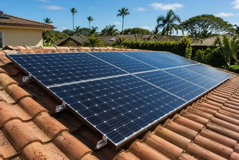 Installation de panneaux solaires à Guéhenno